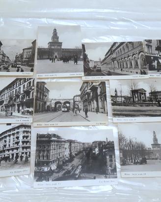 MILANO INIZIO SECOLO XX lotto 10 cartoline Riedite