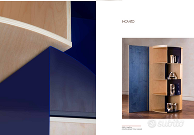 Mobile angolare Adele-C — stile Cassina, NUOVO