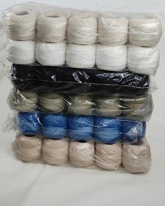Set Gomitoli Cotone  vintage Manifattura Rotondi 