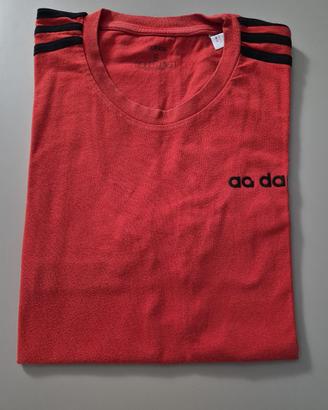 T-Shirt Adidas Rossa per Uomo Taglia S 100% Cotone