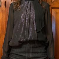 Camicetta Nera Elegante Liu Jo con Dettaglio Lurex