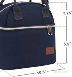 Borsa termica Porta pranzo 9 L Doppio scomparto 