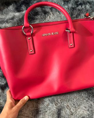Borsa Armani Jeans Donna Rossa Fucsia Con Tracolla