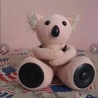 Peluche koala rosa hi fun con casse musicali