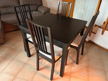 Set IKEA Tavolo BJURSTA Allungabile + 4 sedie
