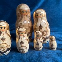 Matrioske russe autentiche Bogorodskoe 1995 - 7 pz