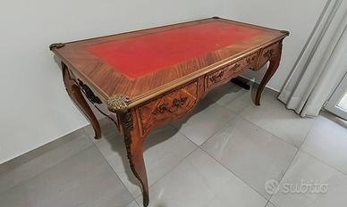 Elegante Scrivania "Bureau Plat" Stile Luigi XV