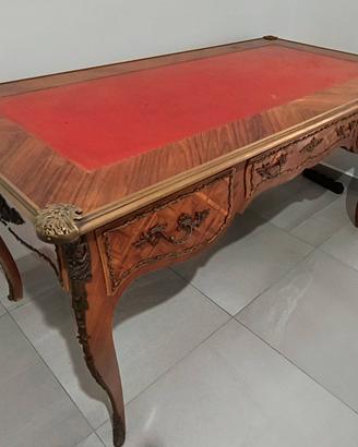 Elegante Scrivania "Bureau Plat" Stile Luigi XV