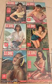 Riviste originali “LE ORE” anno 1955 lotto 6pezzi