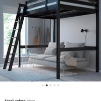 STORA Soppalco ikea, nero, 140x200 cm