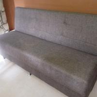 divano letto, con cassettone sotto