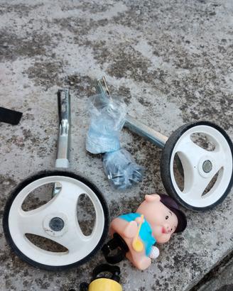 rotelle per bici + campanelli