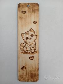 Segnalibri di legno personalizzati col pirografo