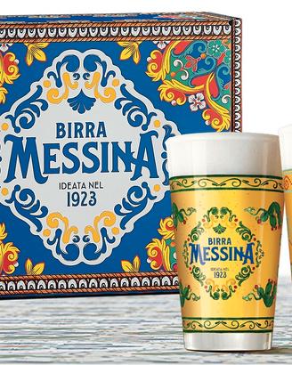 Bicchieri birra messina 2022 cofanetto