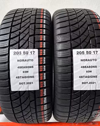2 gomme 205 50 17 Norauto 4stagione
