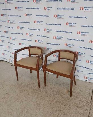 Coppia Poltroncine a pozzetto primi 900
