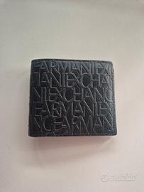 Portafoglio Armani AX da Uomo con Logo All Over 