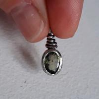 Ciondolo Argento 925 con Apatite Verde