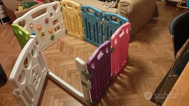 Recinto per bambini piccoli, montabile con porta