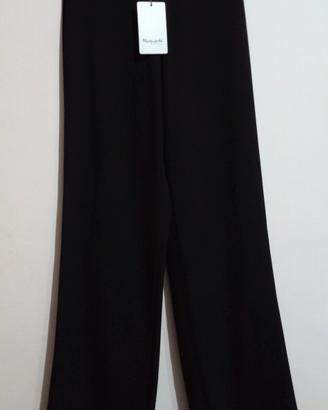 Pantaloni neri gamba ampia 