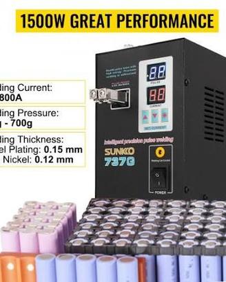 saldatrice batterie lithium