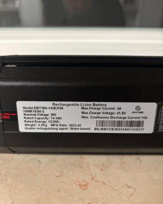 Batteria bici elettrica haira world dimention
