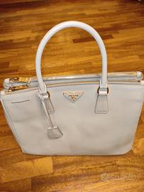 Borsa Prada Galleria pelle Saffiano Grgia POMICE
