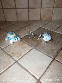 GRUPPO 3 TARTARUGHE DA COLLEZIONE PERFETTE