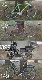 4 biciclette per la preferenza. Electrica e atlri