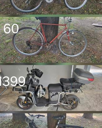 4 biciclette per la preferenza. Electrica e atlri