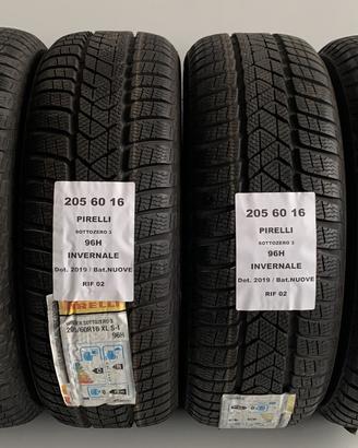 4 GOMME 205 60 16 PIRELLI RIF2