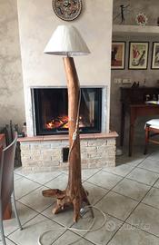 lampada di legno di olmo