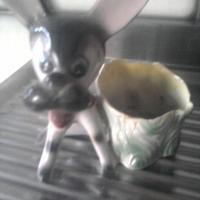 Stock ceramiche Capodimonte   candela verde