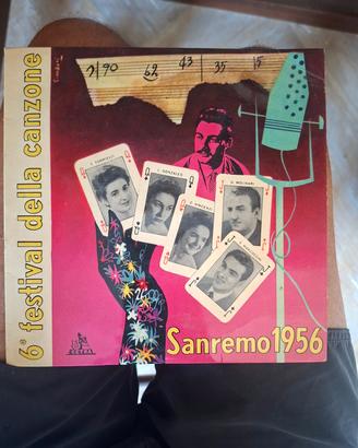 Rarissimo vinile 45 giri vintage "Sanremo 1956"