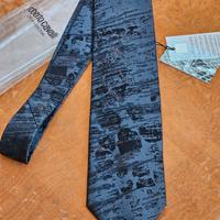 cravatta nuovo di Roberto Cavalli nera e ruggine 