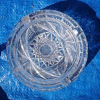 Posacenere svuotatasche in cristallo di Boemia