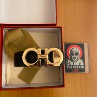 Cintura Ferragamo Gancini Oro 50/105 Originale