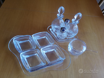 Set tavola in cristallo