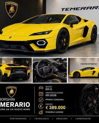 Lamborghini Temerario NUOVA - Pronta Consegna