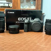 Canon Eos R7+EFS18-55-EFS 55-250