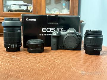 Canon Eos R7+EFS18-55-EFS 55-250