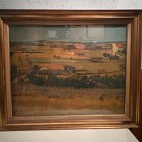 Quadro paesaggio compagna stile classico