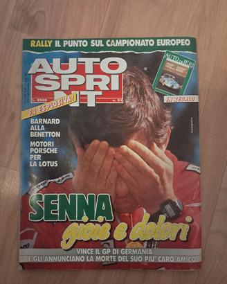 Autosprint 1989 Ayrton Senna - Bernard Benetton -