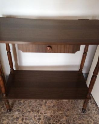 Tavolino carrello vintage porta TV / telefono