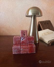 Cubi in Travertino rosso