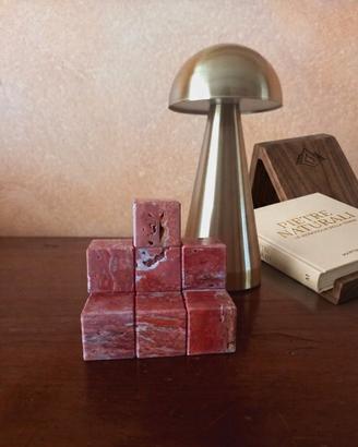 Cubi in Travertino rosso