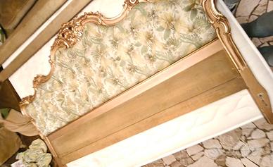 Testiera Letto Barocca Intagliata e Dorata
