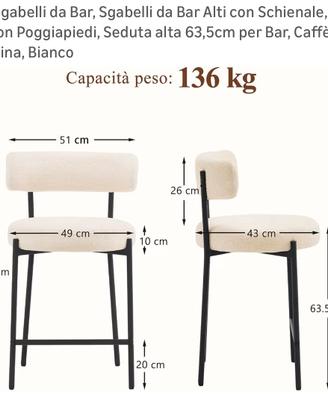 Sgabelli per isola cucina
