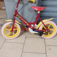 bicicletta bambina/o rossa  dino