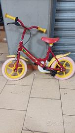 bicicletta bambina/o rossa  dino